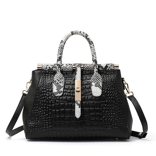 AIDRANI crocodile pattern handbag