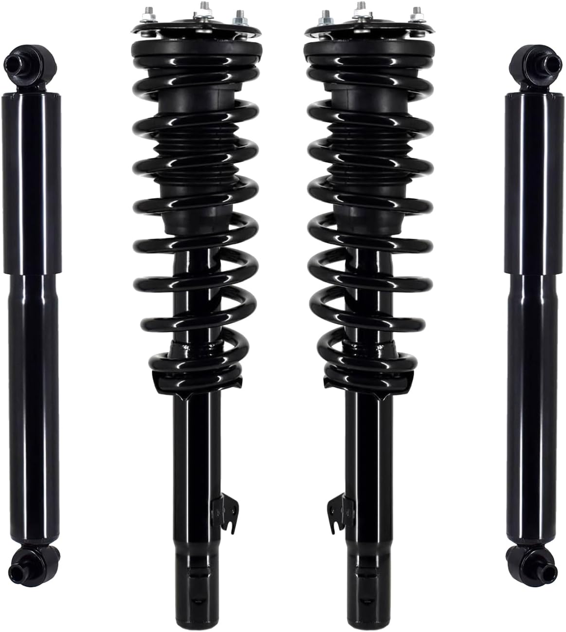 PM Auto Set Front Quick Complete Strut-Coil Spring-Rear Shock Absorber Compatible With 2007-2009 Ford Fusion AWD