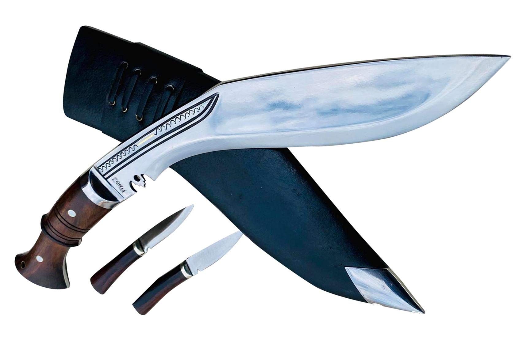 EGKH. Kukri Wholesale - Khukuri Supplier - Traditional Hand Forged Knife - High Carbon Steel Blade - Factory Outlet in Nepal - 11" WWI Panawal New Survival Brotherhood Khukuri