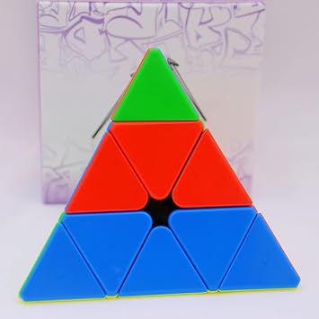 Bukefuno QY MP Pyramid 3x3 Magnetic Speed Puzzle stickerless Cube QY MP Pyraminx M Speed Cube(2021 Version)