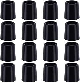 PLIGREAT 16 Pcs Golf Iron Ferrules Black Golf Tapered Ferrules for Taper Tip Iron Wedge Golf Club Accessories, Compatible for Tapered 0.355 Shaft 0.550 Height Option