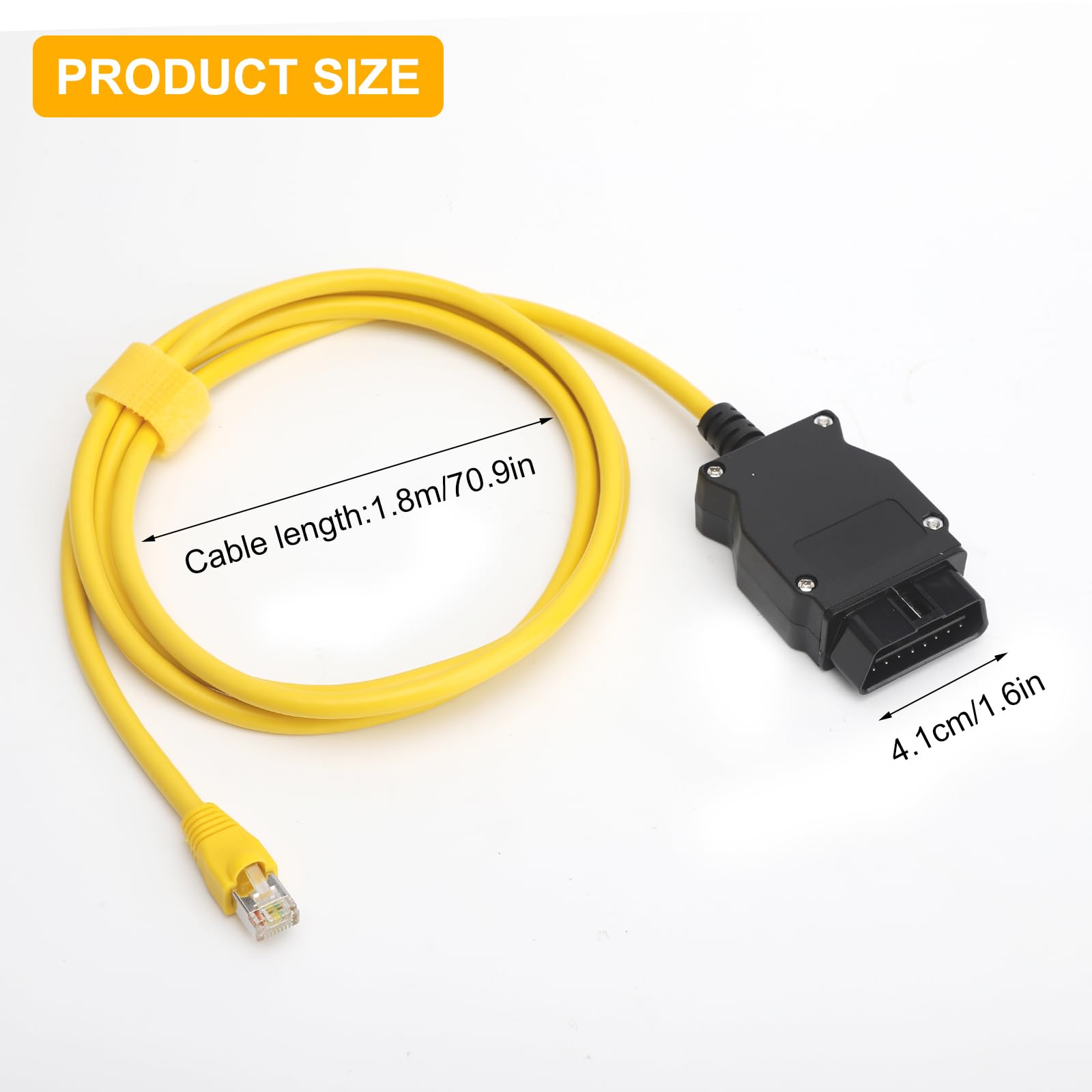 HENGBIRD ENET OBD2 Kabel do BMW serii F Plug & Play Kodowanie z adapterem Ethernet RJ45 E-SYS kompatybilny ICOM Interfejs do ukrytych funkcji pojazdu Profesjonalny kabel diagnostyczny do F20