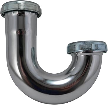 Plumb Pak PP152CP Pp152C J-Bend Without Cleanout, 1-1/2 In, 20 Gauge/1-1/2 x 1-1/2"