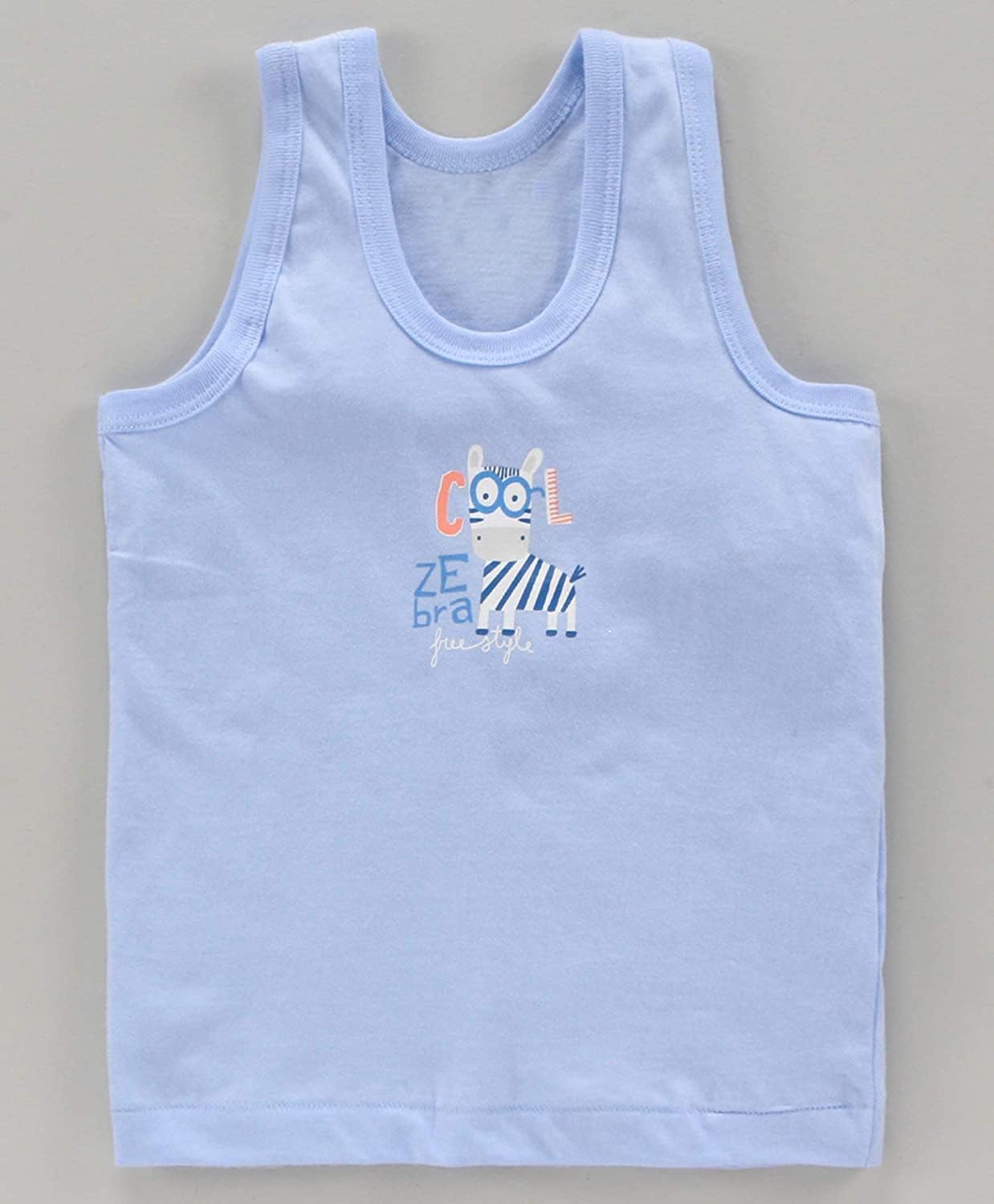 Hivata New Born Baby Boys Girls Soft Cotton Printed Pack of 6pc Inner Wear for Infants Sando Vest Kids Toddler Camisole Baniyan Multicolor (0-6 Months) 4