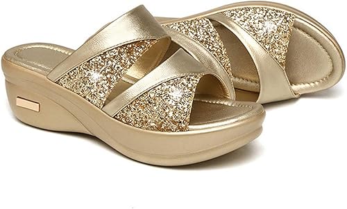 Miniatura 4 de Low Wedge Sandals for Women Dressy Summer Women Shoes Size 12 Wide Width Sandals Wedges Off White Wedge Sandals for Women Low Heel Womens Orthopedic