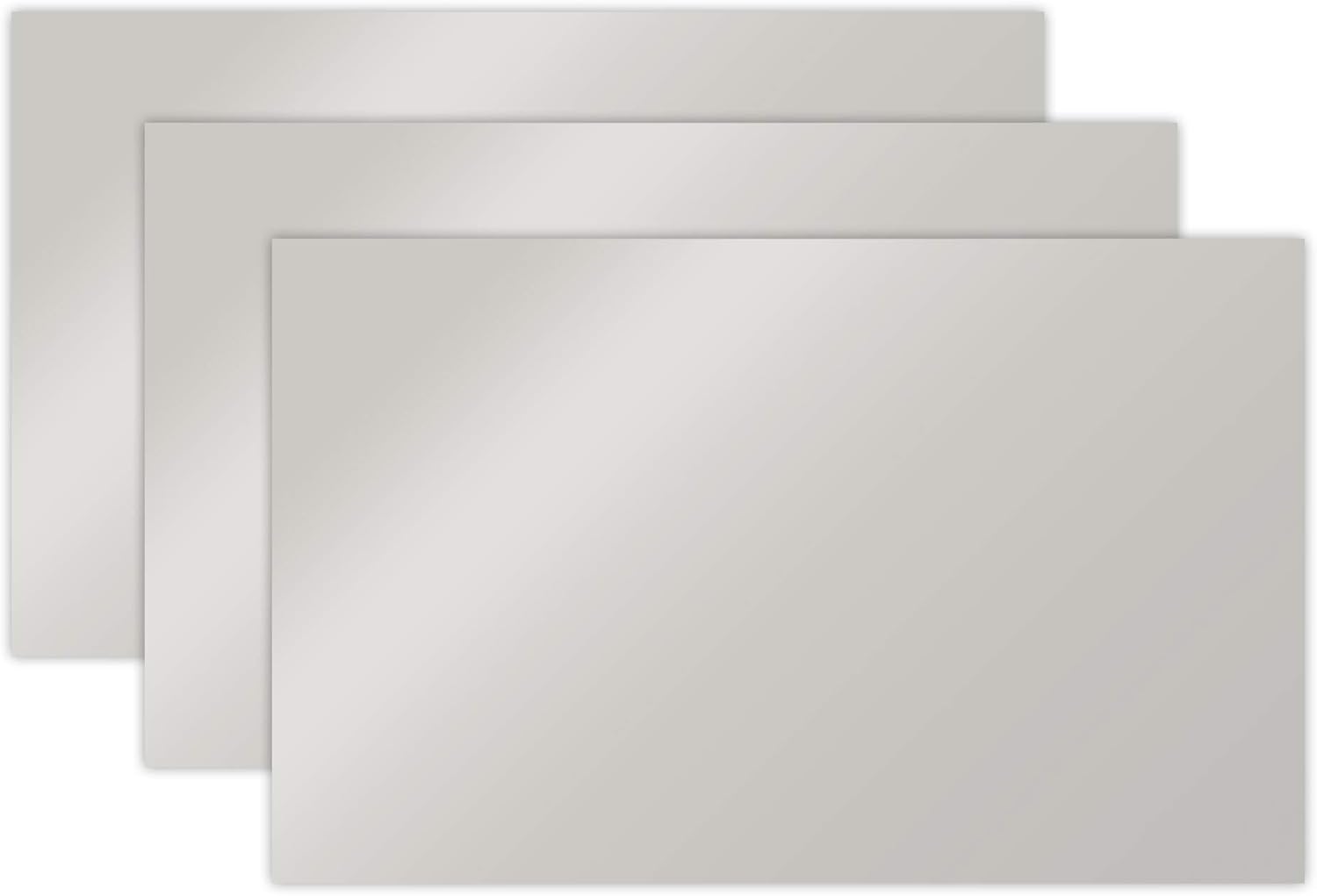 Shimmering Silver Mirror | 1 Sheet of 3mm (1/8th Inch), 12x19 inch, Glowforge Performance Series CO2 Laser Ready, Acrylic, Includes Gold, Silver, Rose Gold and Iridescent, Craft Closet