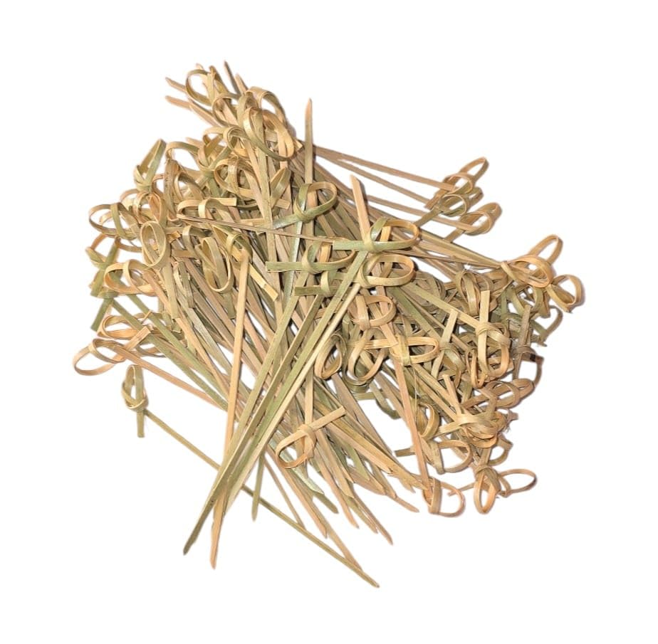 Recopilación de Canapés - los más vendidos. 40 (Paquete con 100 piezas) Palitos de Bambú Para Brochetas: tamaño 9cm largo, Palitos para Fruta, Barbacoa, Kebab, Malvavisco, Manualidades. biodegradables