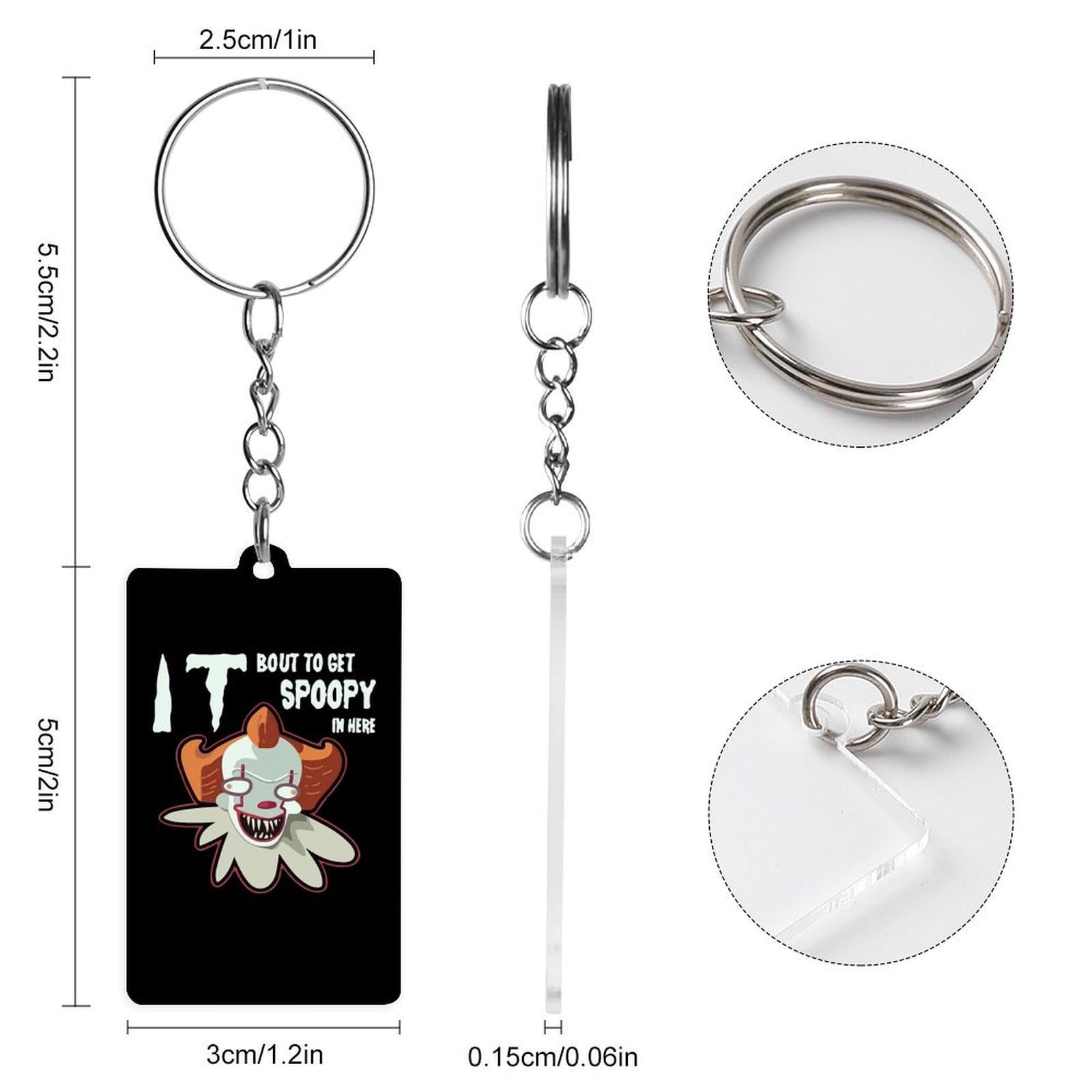 Amazon.co.jp: キーホルダー IT イット ペニーワイズ アクリル