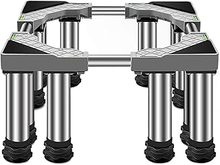RéGlable Socle Rehausseur Lave Linge Base De Machine à Laver Support De Base De Support De RéFrigéRateur Socle Seche Linge pour SèChe-Linge,CuisinièRes, CongéLateurs(Total height:14-17cm(5.5-6.7in))