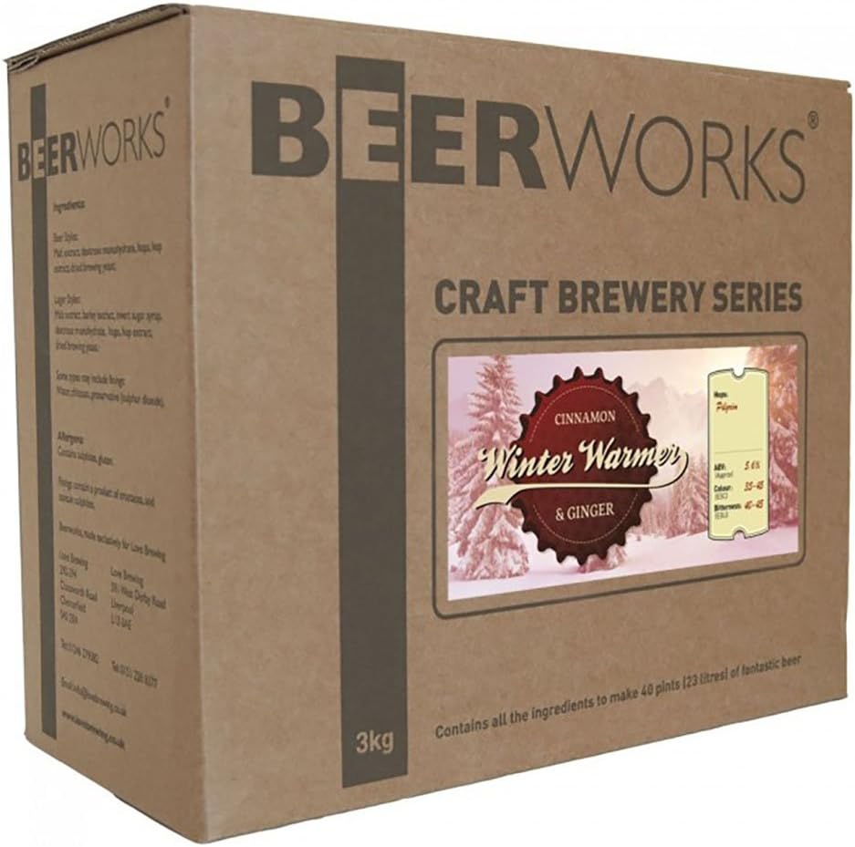 Beerworks Craft Brewery Series Winter Warmer Ale, with Cinnamon & Ginger - Home Brew Beer Kit