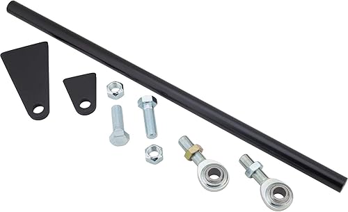 Kit de barra de pista de barra Panhard trasera soldada universal, garantiza el control lateral del eje para resortes helicoidales y suspensiones