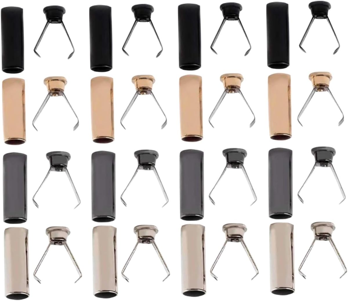 DIYEAH 160pcs Cord Locks for Drawstrings DIY Cord Stoppers for Clothing Bags and Sportswear End Locks Gunmetal