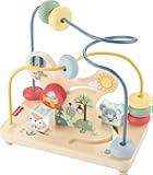Fisher-Price Wood Toddler Toy Bead Maze, Woodland Animal-Themed Activity for Fine Motor Skill Development Infants Ages 1+ Years (Amazon Exclusive)