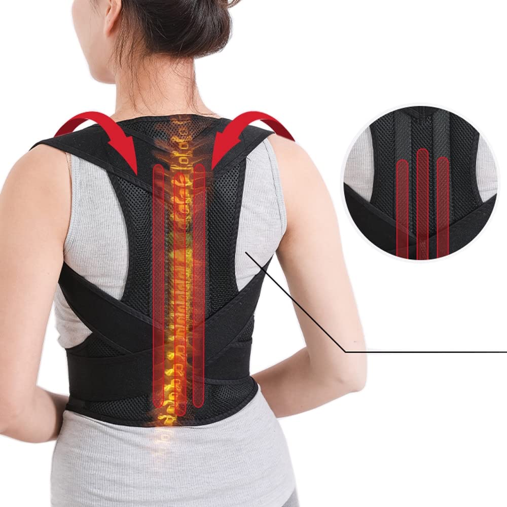 Cintura di sostegno per la schiena della colonna vertebrale degli uomini Cintura per la schiena Tutore per la schiena Protezione posturale ortopedica Corsetto per correttore posturale lombare (Co