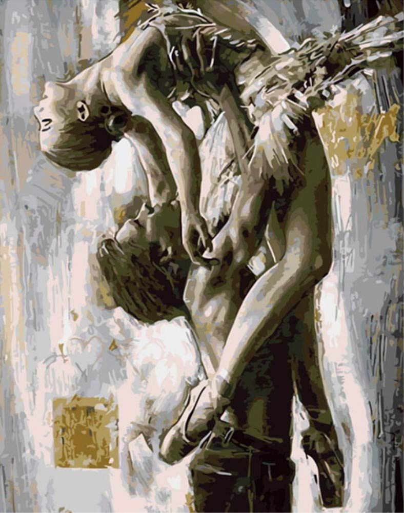ABEUTY DIY Paint by Numbers for Adults, Dancer Tango Power Beauty 16x20 inches Number Painting Art Therapy (No Framed)