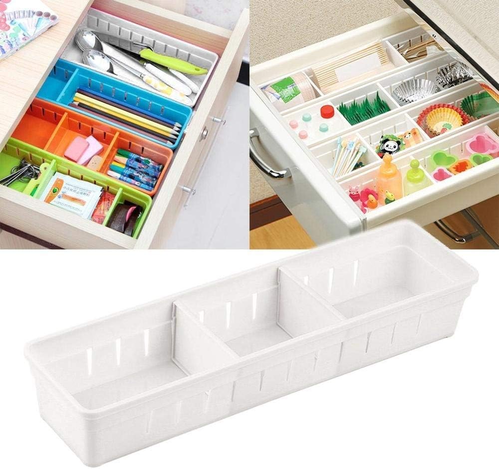 Adjustable Drawer Organizer Office Home Storage Box Grid Sundries Kitchen Board Divider