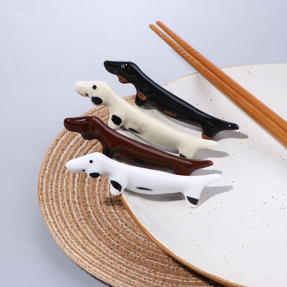 Produktbild von Zerodeko 4 Stück Essstäbchenablage Aus Keramik Besteck Utensilien