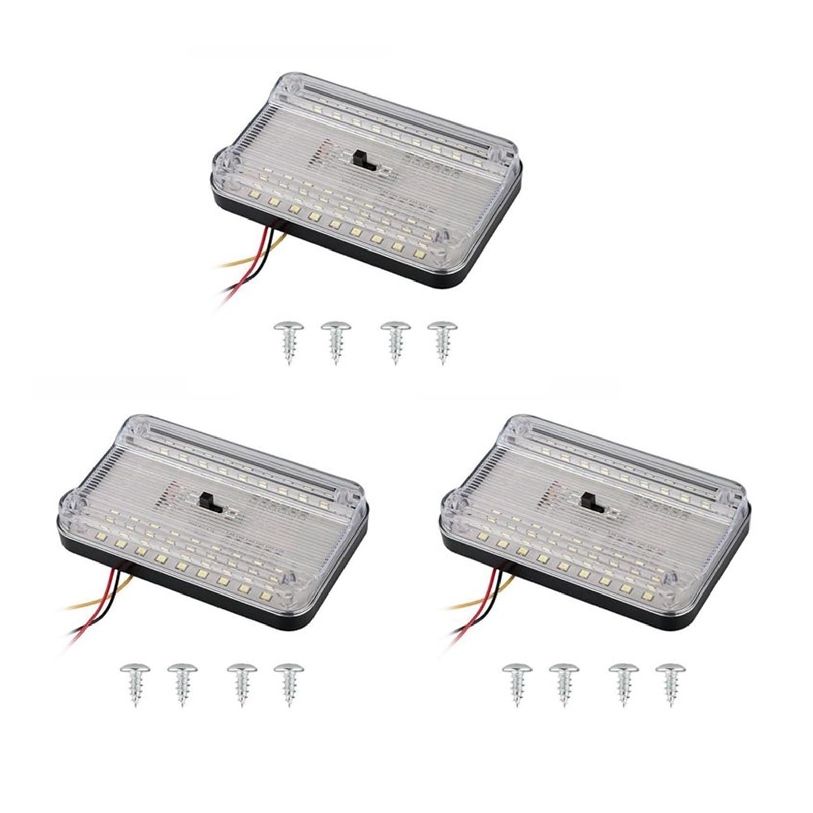 Luz interior del coche de techo 12V 36 LED plafon habitaculo 7