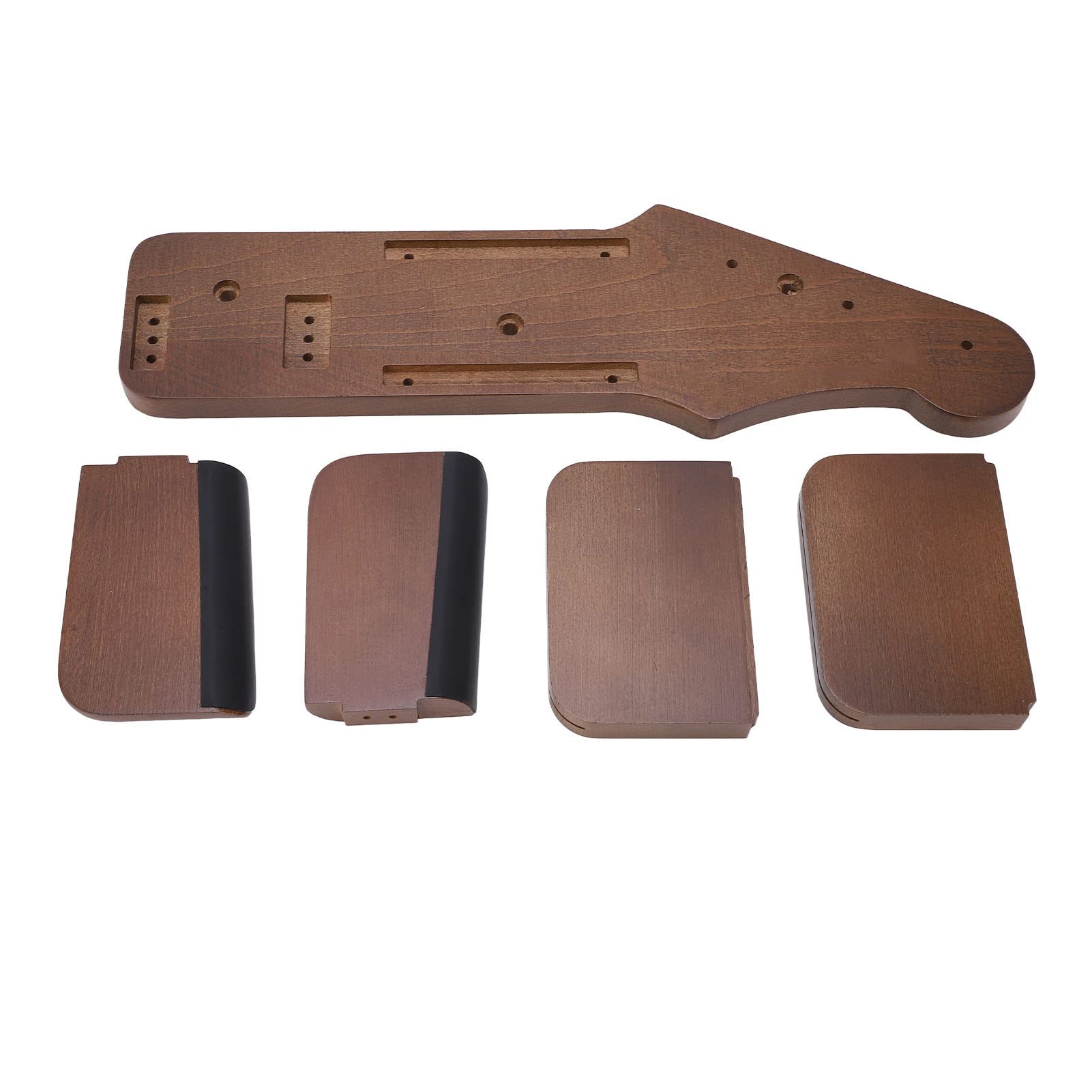 Soporte de Pared para Guitarra, Soporte Rústico Multifuncional de Madera Maciza para Guitarra, Forma Clásica de Cabezal, Vitrinas para bajo Eléctrico Acústico, Ukelele Mandolina