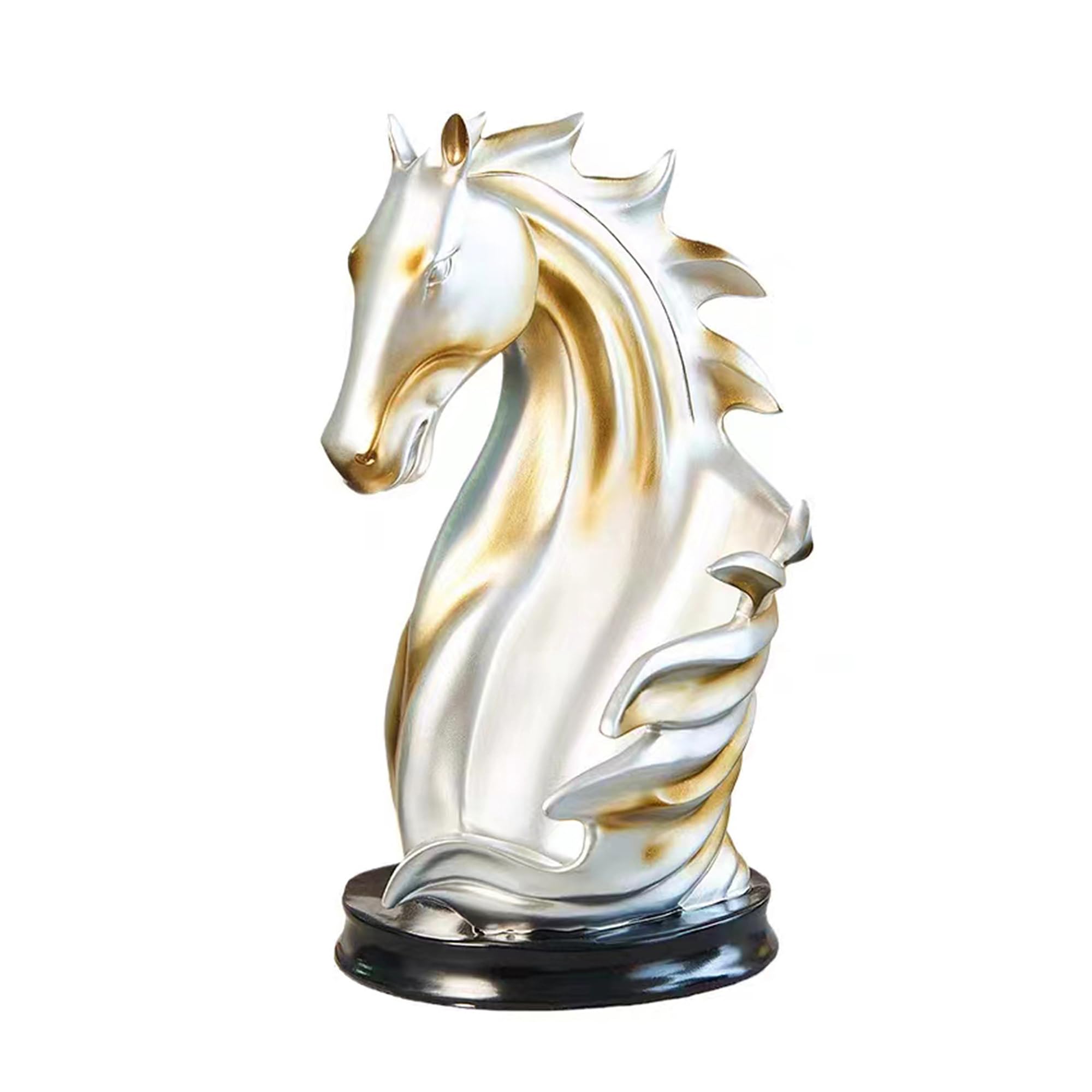 Cheval porte-bouteille original en argent LL-COEUR pour décoration de table