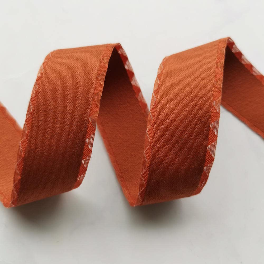 Ribbons For Gift Wrapping Ribbon For Fabric Satin Ribbons Trójkąt Klub Klubowy Komfort Skóry Wstążka Diy Włosy Klip Materiał Pudełko Kwiaty Wstążki-Pomarańczowy Czerwony 5M.