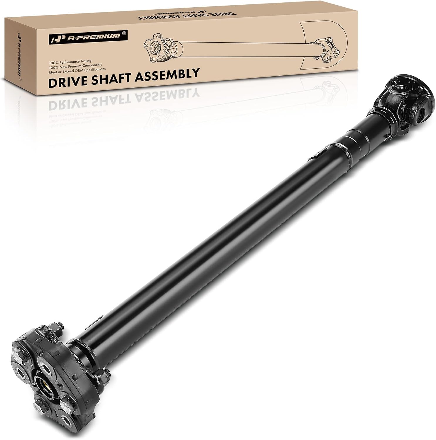A-Premium Rear Drive Shaft Driveshaft Assembly Compatible with Land Rover Discovery 2003-2004, 4WD, Replace# TVB000330, Complete Prop Shaft