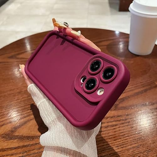 AIGOMARA Compatible con iPhone 15 Pro Max Funda de silicona líquida, suave al tacto, funda protectora de cuerpo completo a prueba de golpes para