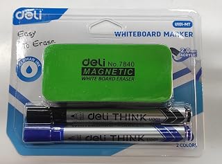 deli Deli eu101-mt Think 2 Whiteboard Marker With Magnetic Eraser 3-pieces
