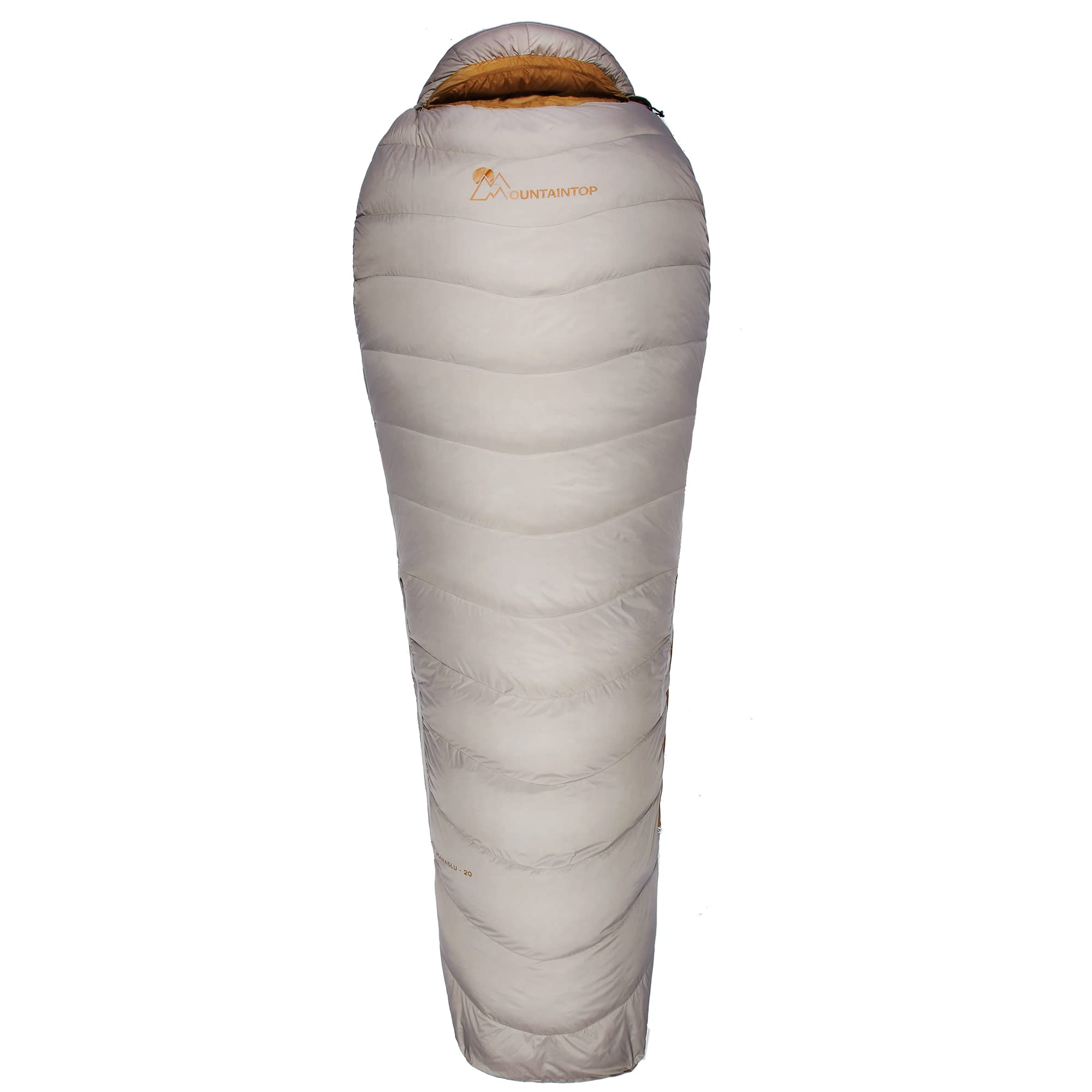 MOUNTAINTOP Down Fill Sleeping Bag for Adults Ultralight Backpacking Sleeping Bag Comfort with Compression Sack - 4 Seasons for Camping Hiking Traveling