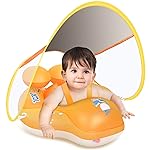 LAYCOL Baby Swimming Float with UPF50+ Sun Canopy Baby Floats for Pool No Flip Overbaby Pool for Baby Age of 3-36 Months
