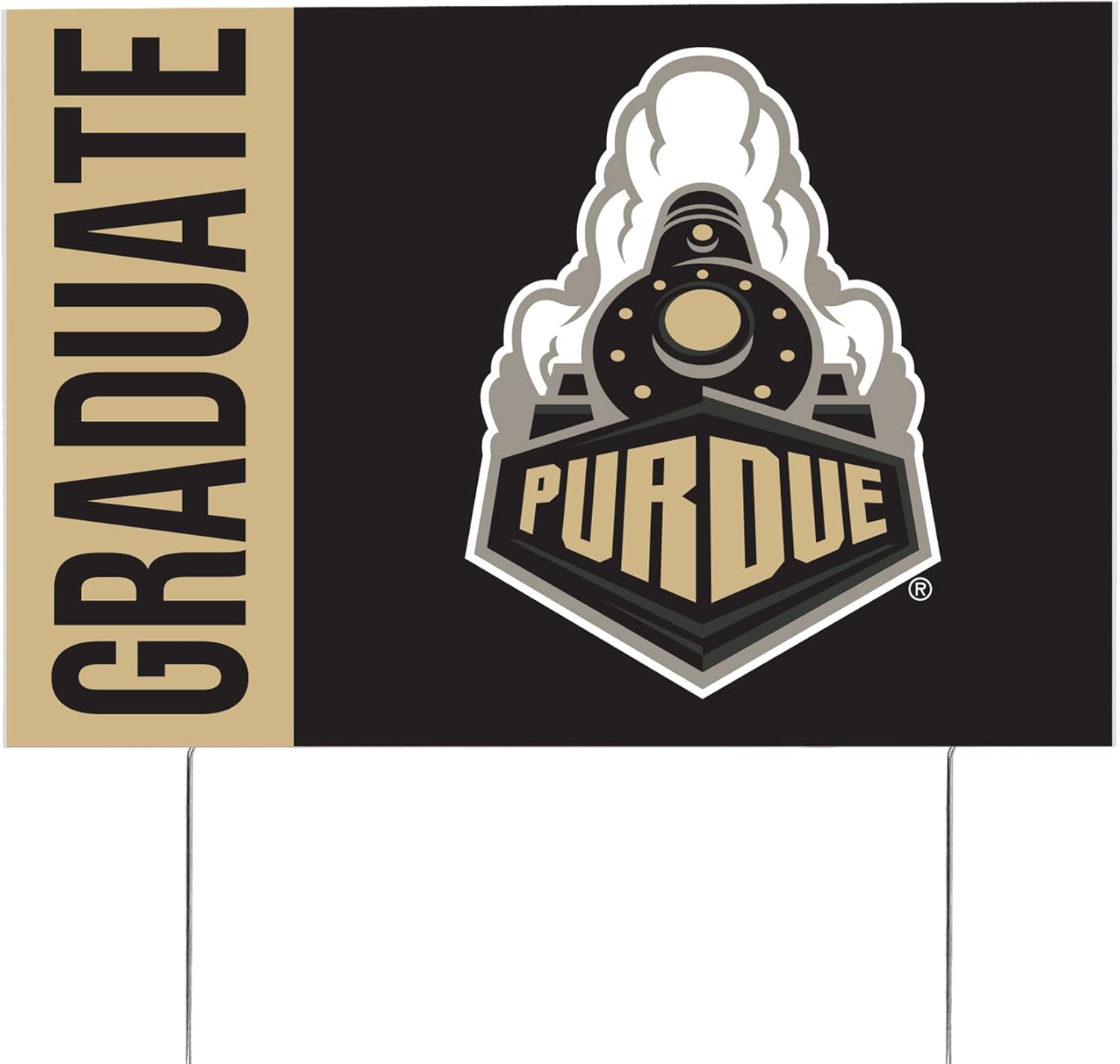 Desert Cactus Purdue University Boilermakers 12x18" Graduate Graduation Celebration Yard Sign Graduates Outdoor Lawn Display with Stakes (Grad Sign 3)