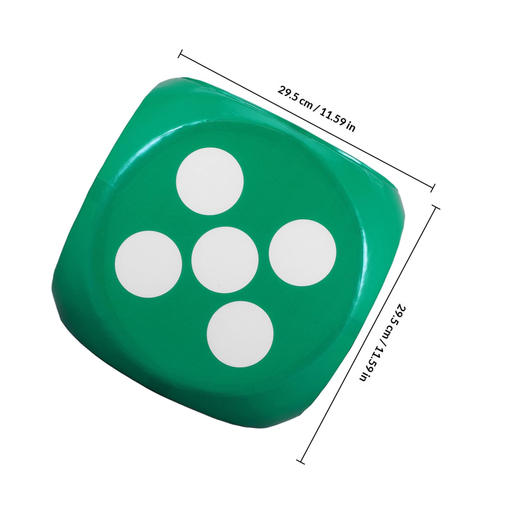 Uonlytech Dado e Feste in Schiuma Verde per Bambini Gigante Angoli Arrotondati e Versatile Leggero Facile Utilizzo per Giochi Educativi