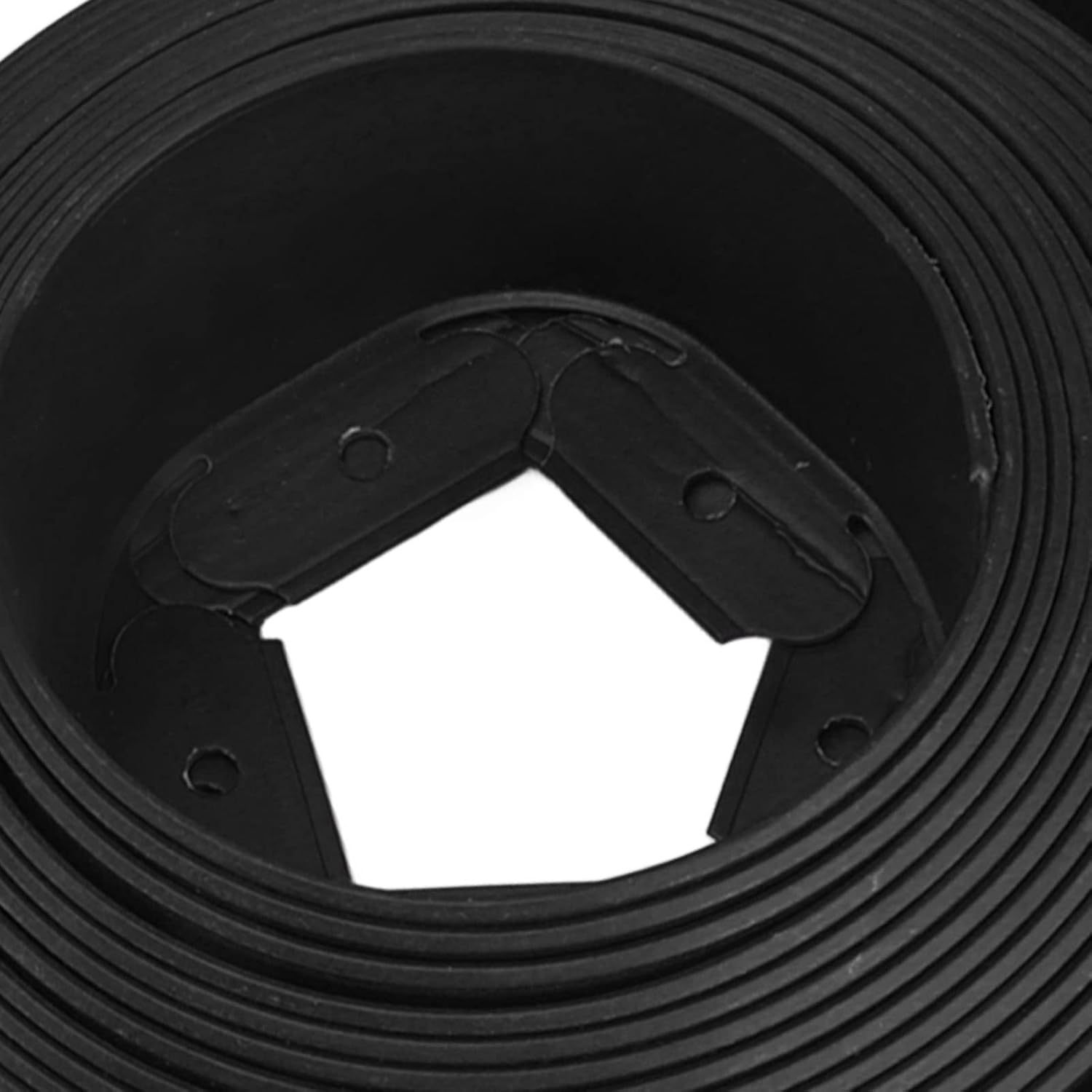 Pilipane for Long-Lasting PE Landscape Edging Kit with No Dig Design for Lawn Flower Bed Garden Border(Black)