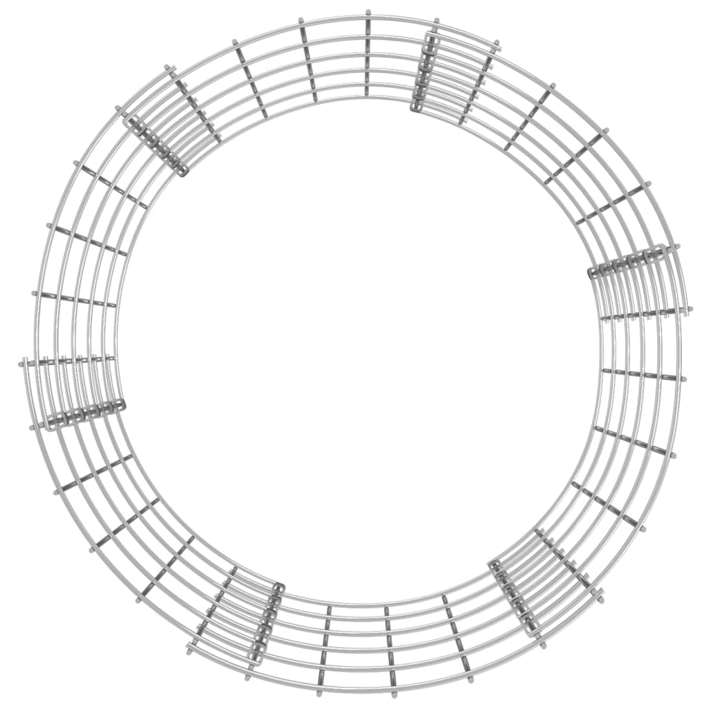 Compostador de jardín de acero galvanizado, diámetro de 50 x 50 cm, recipiente para compost con diseño de malla para ventilación para residuos de jardín, hojas, césped y fertilizante natural