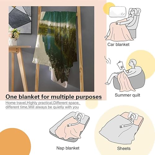 Miniatura 4 de Manta gótica colorida con paisajes de montañas, mantas personalizadas, decoración de habitación de coqueta, 30 x 40 pulgadas