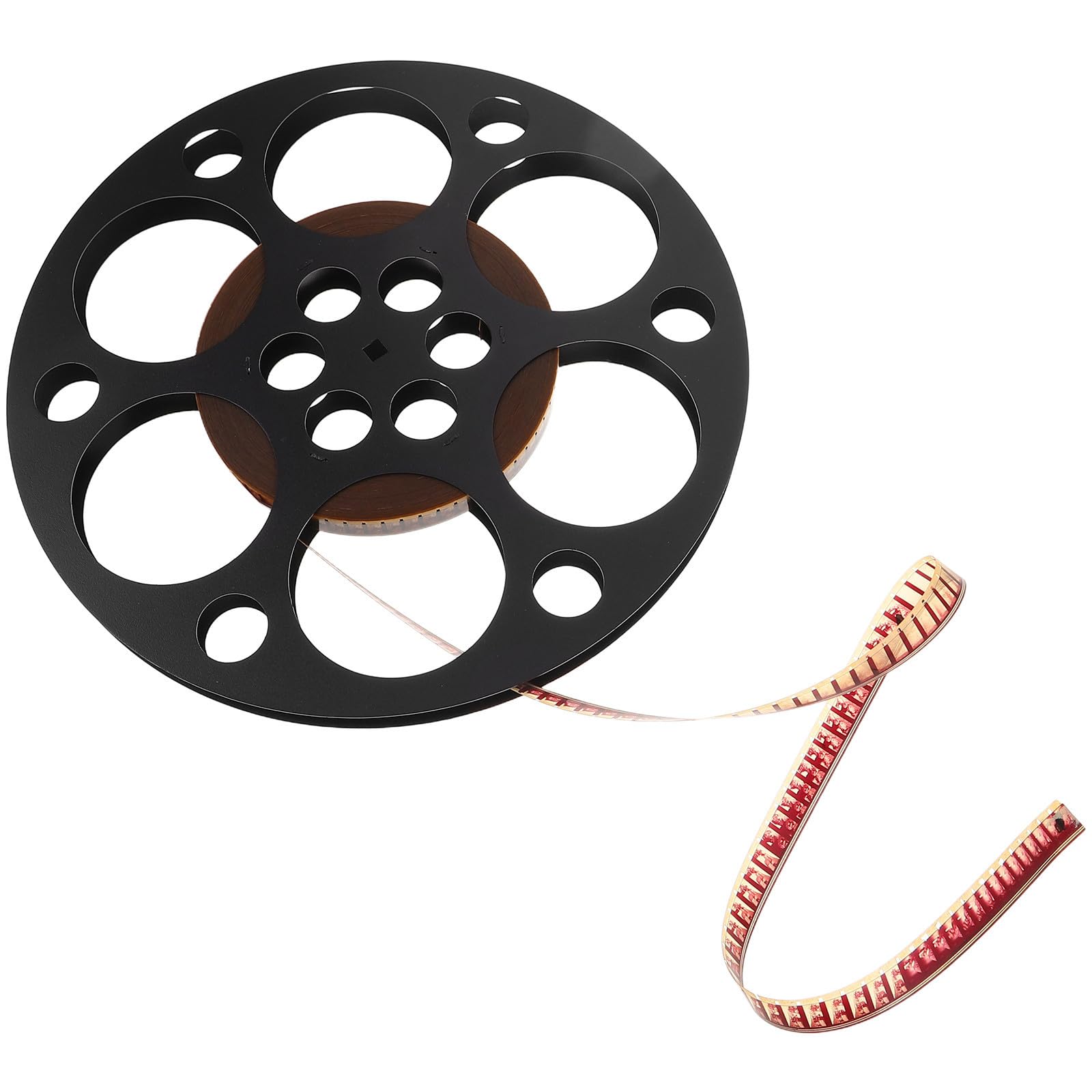 JOINPAYA Scultura da Parete in Ferro a Forma di Bobina di Pellicola Cinematografica 16mm Base in Film di Poliestere, Decorazione Vintage per Sala Teatro e Soggiorno