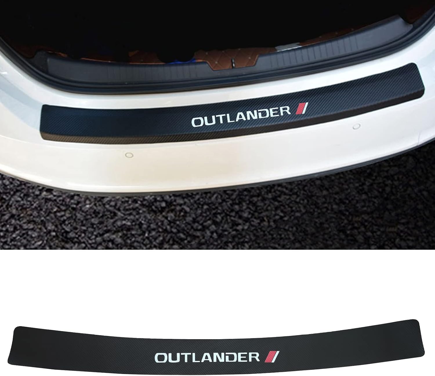 1 Pc Rear Bumper Guard Protector Trim Car Trunk Protectors for Mitsubishi Outlander Car Accessories
