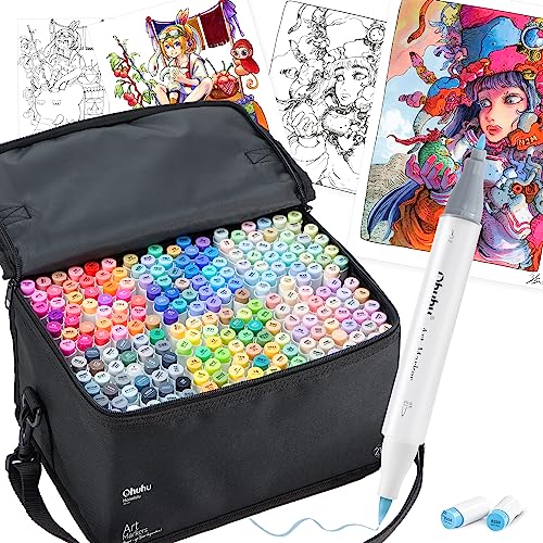 Ohuhu マーカーペン 筆タイプ 216色 肌色系 24色 Amazon | Ohuhu マーカーペン 筆タイプ 24色25本 肌色系 プロ愛用