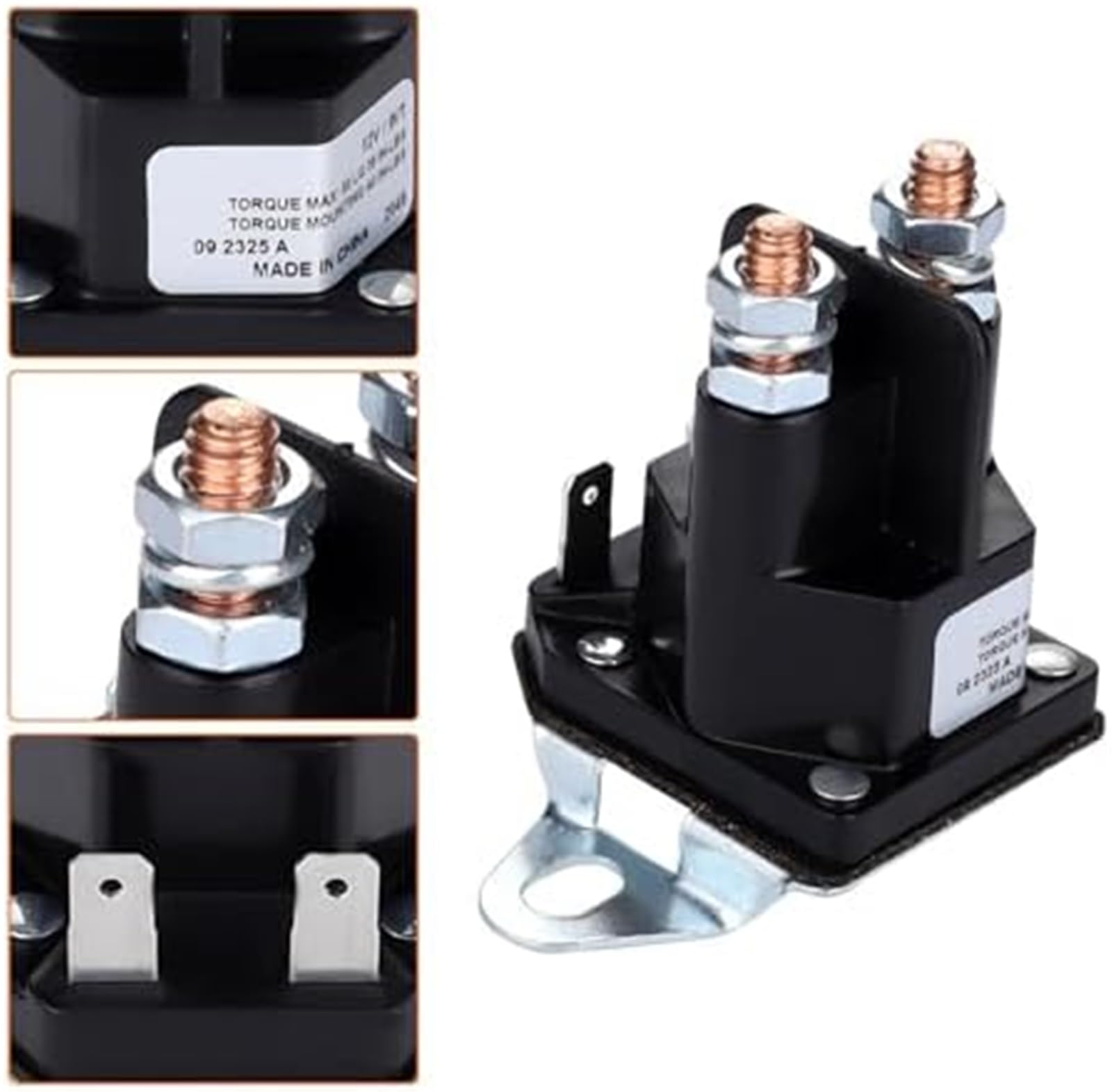 Solenoide de Arranque 582042801 192507 for Tractor cortacésped Husqvarna Craftsman YS4500 LT2000 YT3000 582042802 532192507, 12 V, 4 Postes. Solenoide de Arranque de la cortadora de césped