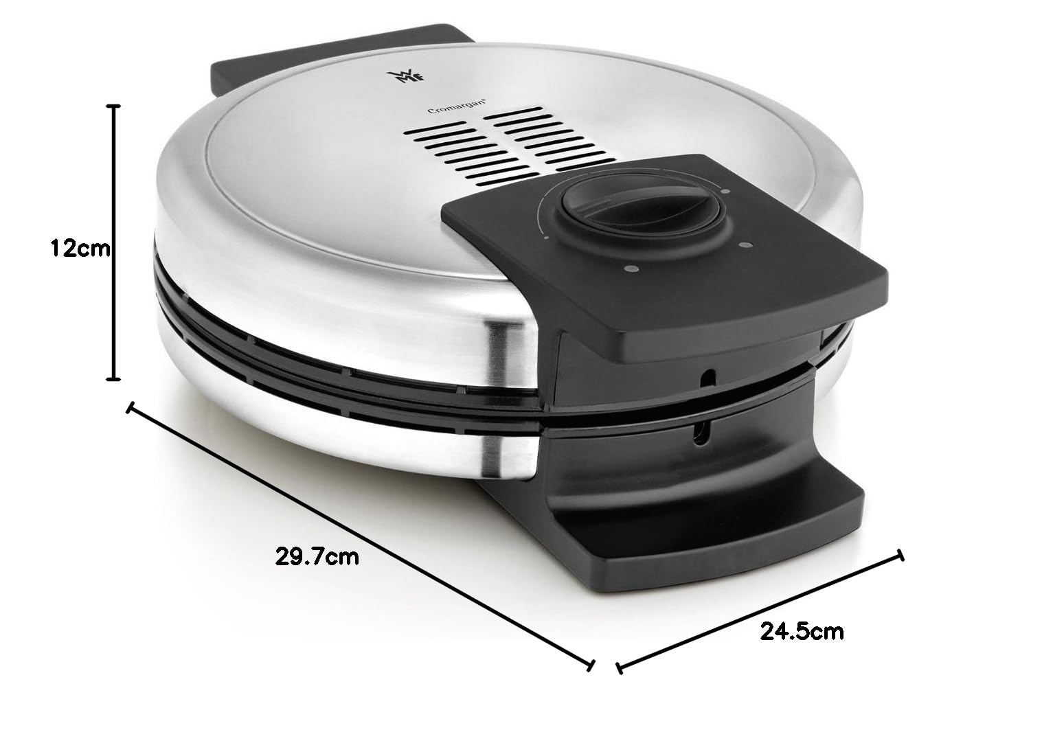 WMF Lono Edition Waffeleisen, Herzwaffeleisen, Waffeleisen Herzform, stufenlos einstellbarer Bräunungsgrad, 900 W, edelstahl matt