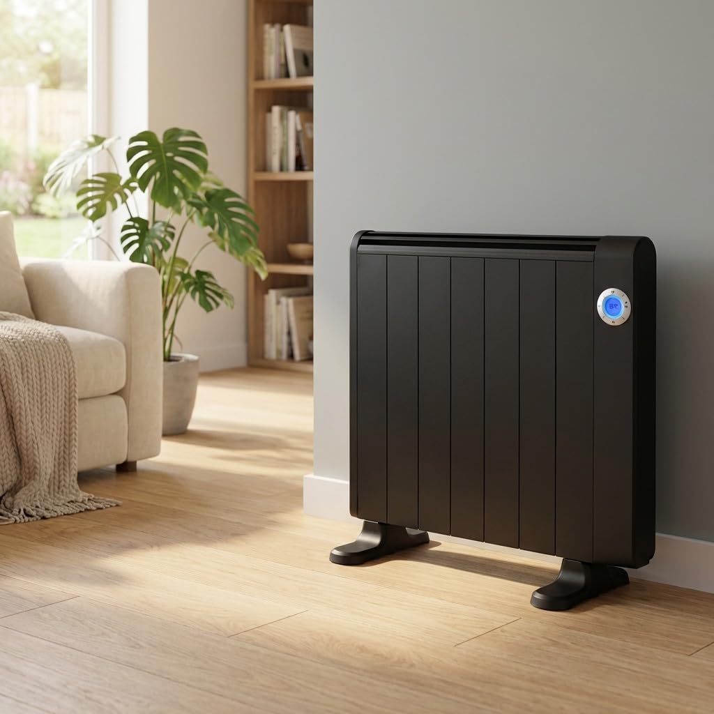 Suinga Emisor Termico 5 Elementos 800W | Calefaccion Eficiente Sin Aceite | Control WIFI Inalambrico | Mando A Distancia