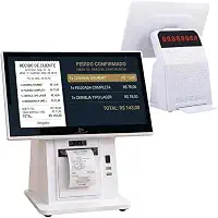 PDV Computador All In One com Impressora Integrada Tela 15,6" Touch Intel i5 8GB SSD 256GB Wi-Fi Bluetooth para Quiosque Balcão de Atendimento