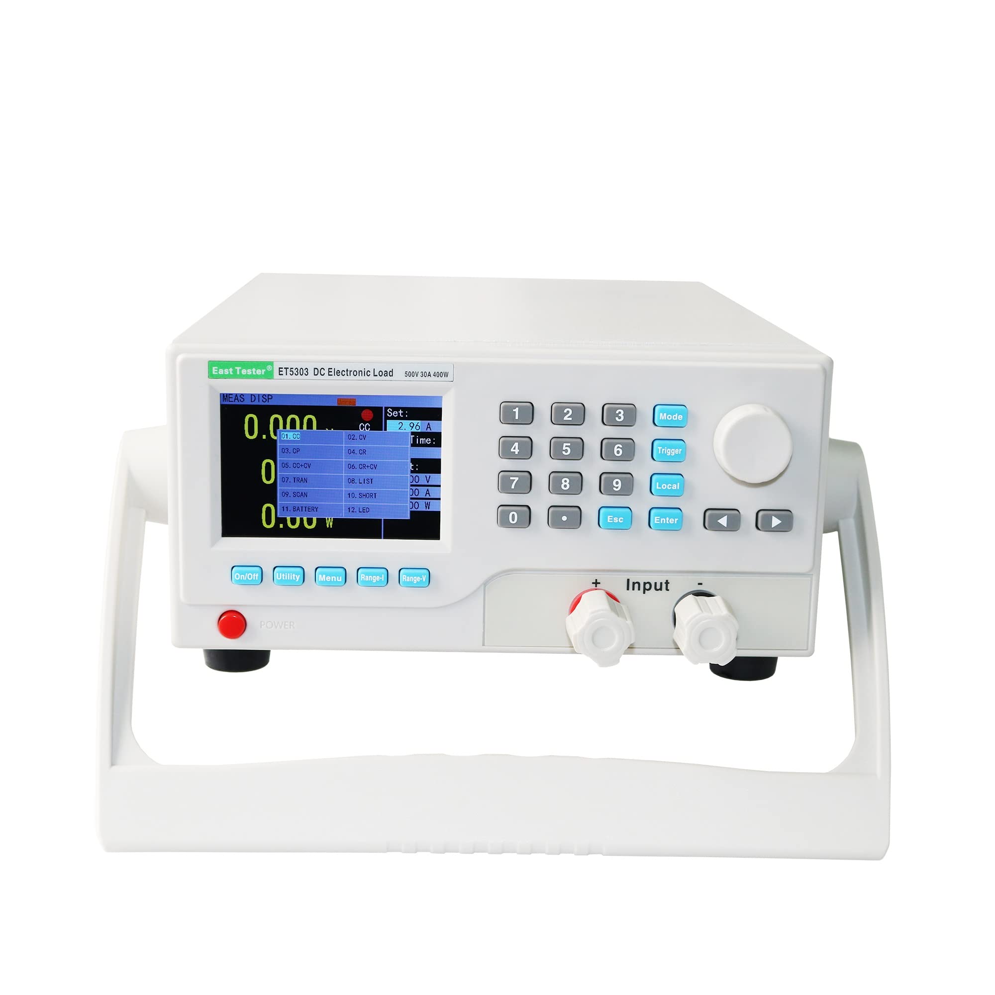 Tester di carico CC 30A 400W Tester elettronici programmabili for batterie da 500 V a canale singolo