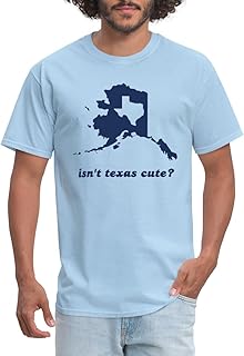 Spreadshirt Alaska Cute Texas Comparison Men's T-Shirt