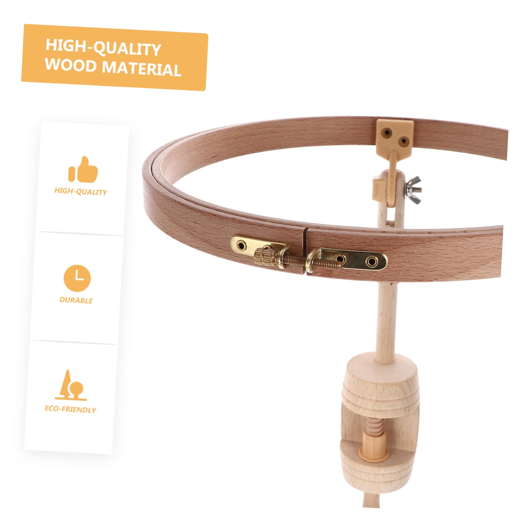 STOBOK DIY Wooden Embroidery Frame Cross Stitch Holder Small Stand Embroidery Frame Shelf
