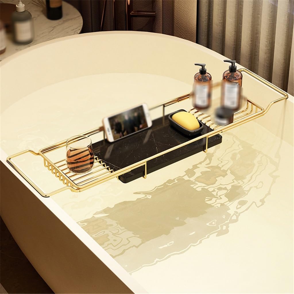 Bath Set Rack Bathroom Bathtub Tray Retractable Bathroom Bath Bracket Storage