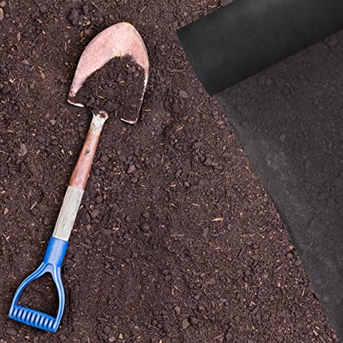 Relaxdays Unkrautvlies, 50 g/m², Pflanzenschutz, wasserdurchlässig, UV-beständig, starkes Gartenvlies, 50 m, schwarz