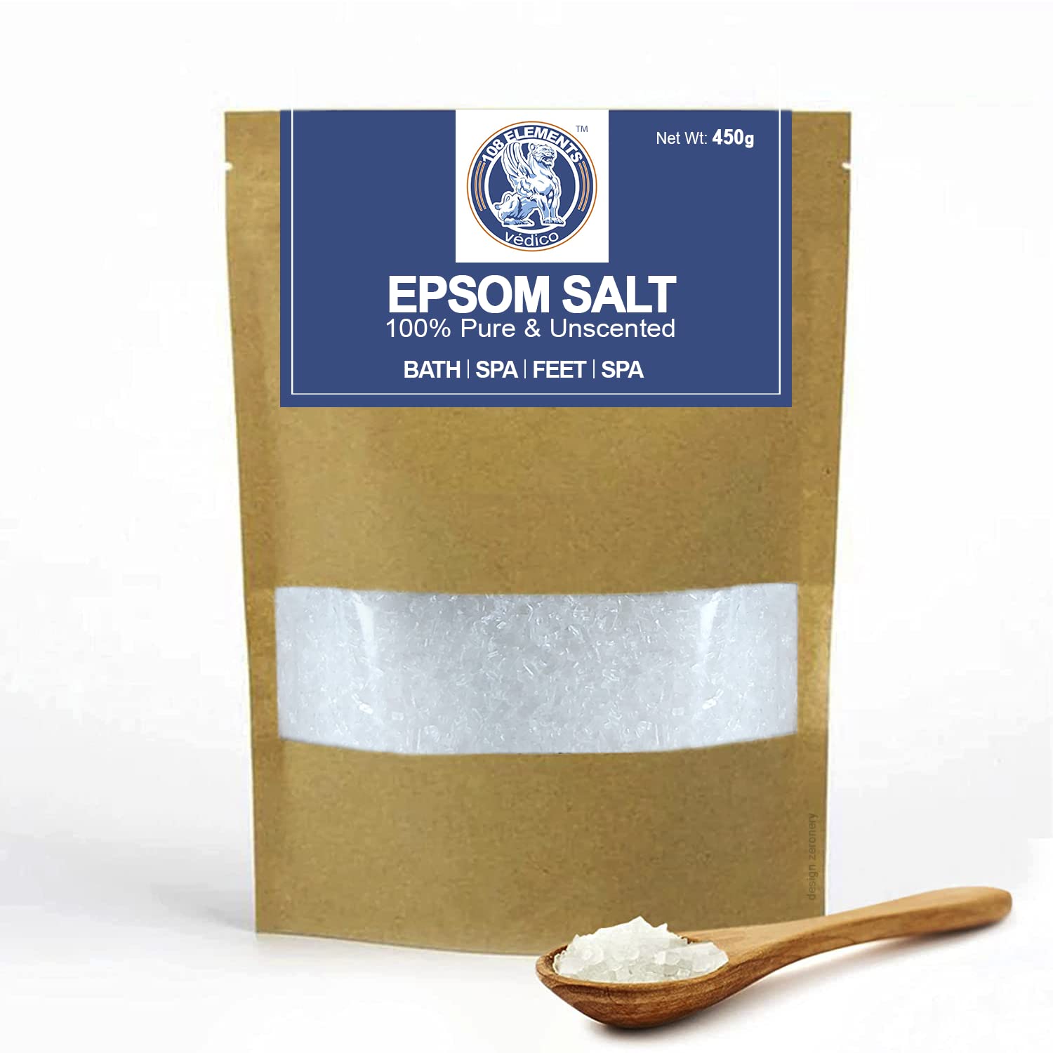 108 ELEMENTS Multipurpose Pure Epsom Salt | Bath Salt for Muscle Relief, Relieves Aches & Pain | Epsom Salt for Plants (950g)-image-14