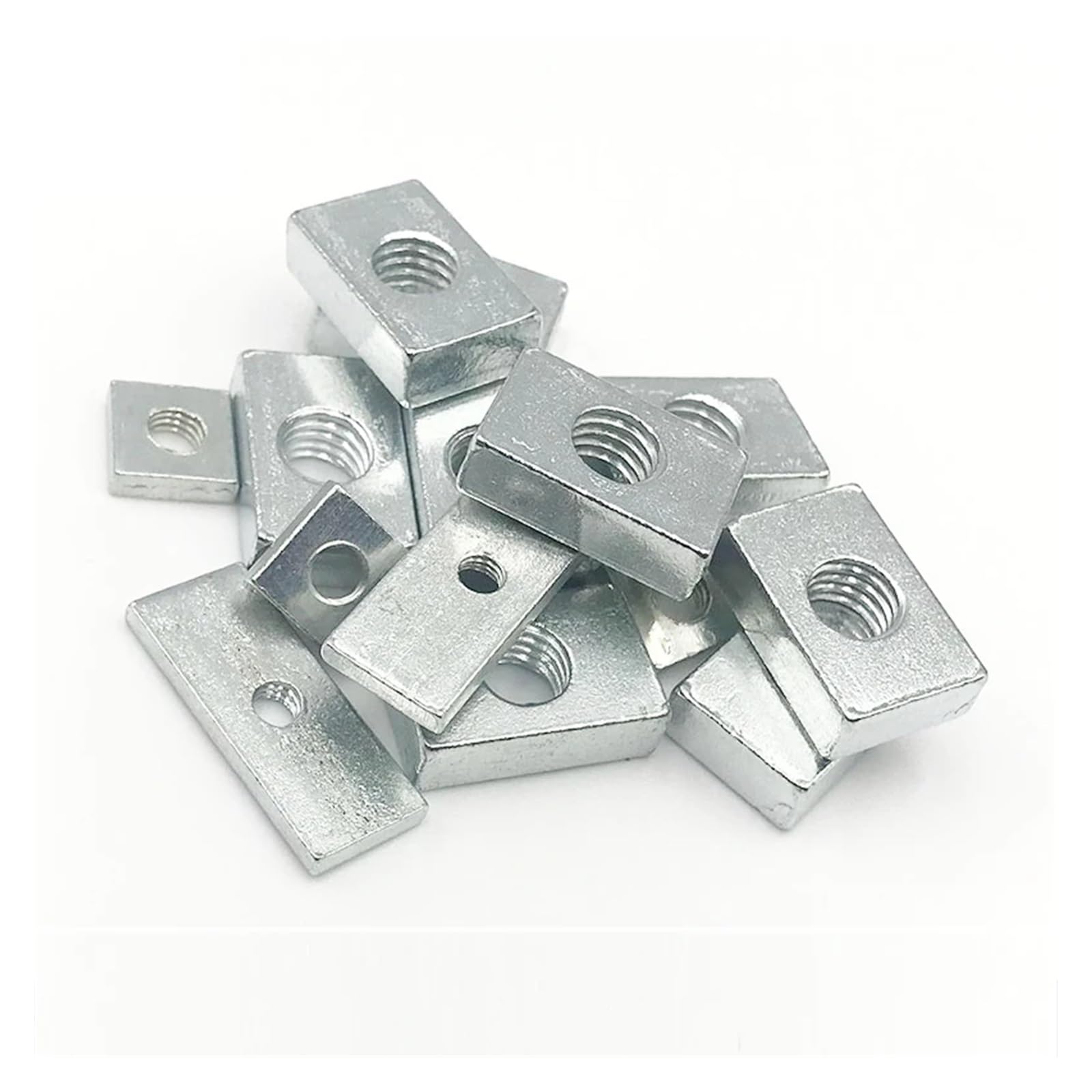 Tuercas rectangulares de acero inoxidable, Tuercas rectangulares M3-M8, 10/50 unidades, acero al carbono galvanizado, perfil de aluminio, accesorio(50pcs,M6x20x13x4)