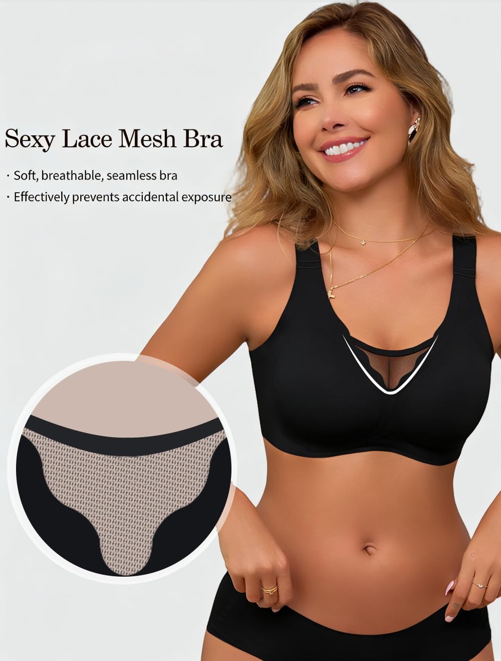 Jelly Bras for Women No Underwire Wireless Seamless Bras Full Coverage Comfortable Bras Everyday Bra - Image 5